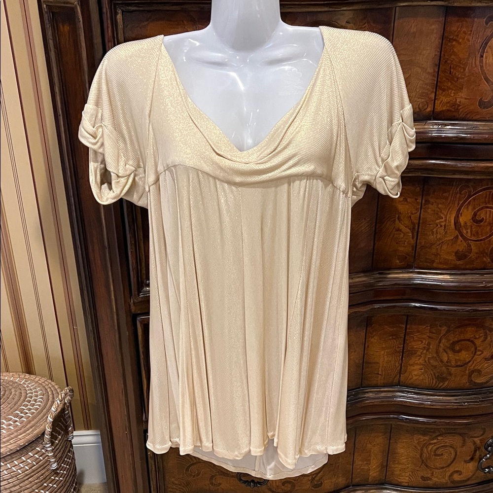Elegant Cream Women's Top